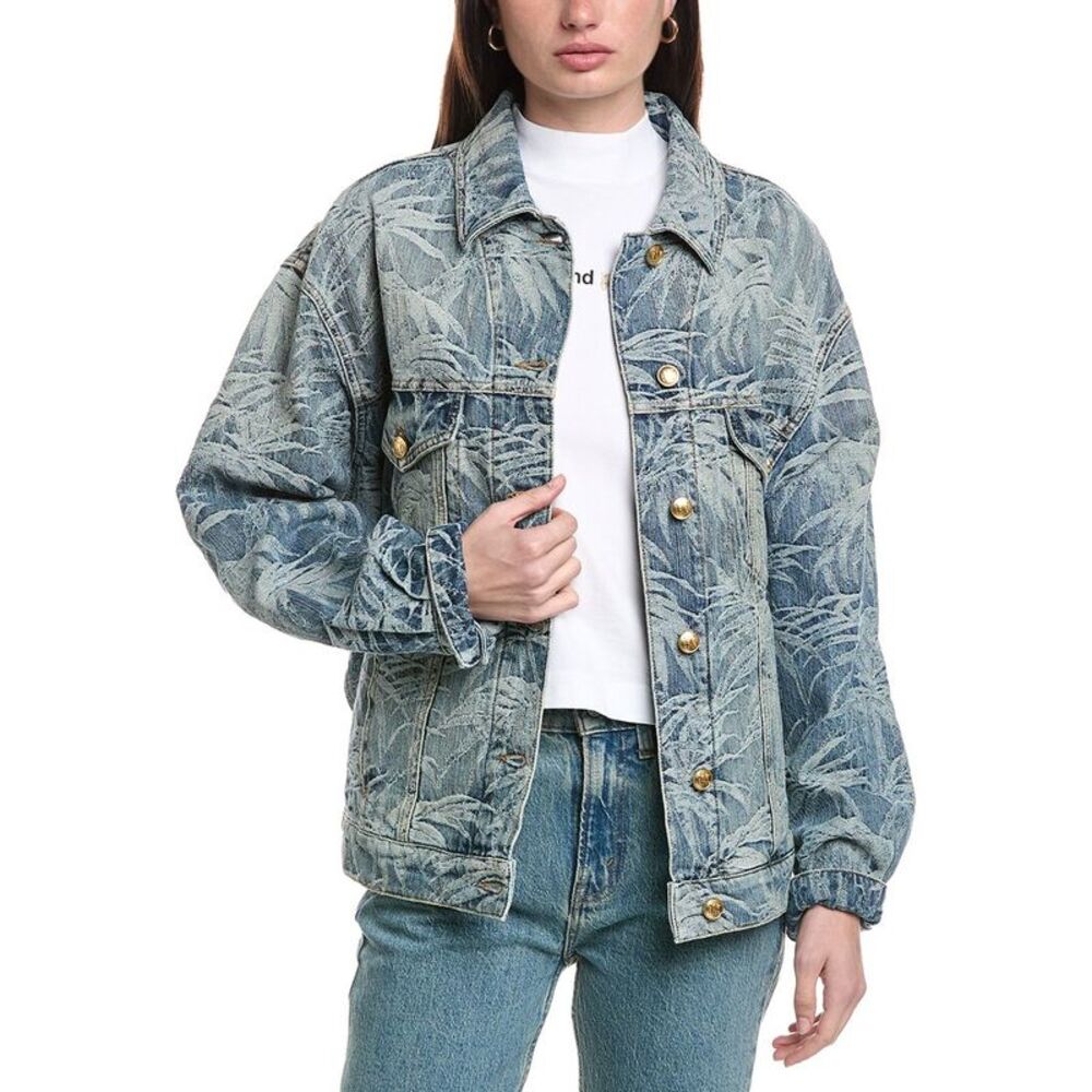 Palm Angels Womens  Casual Jacket, Blue